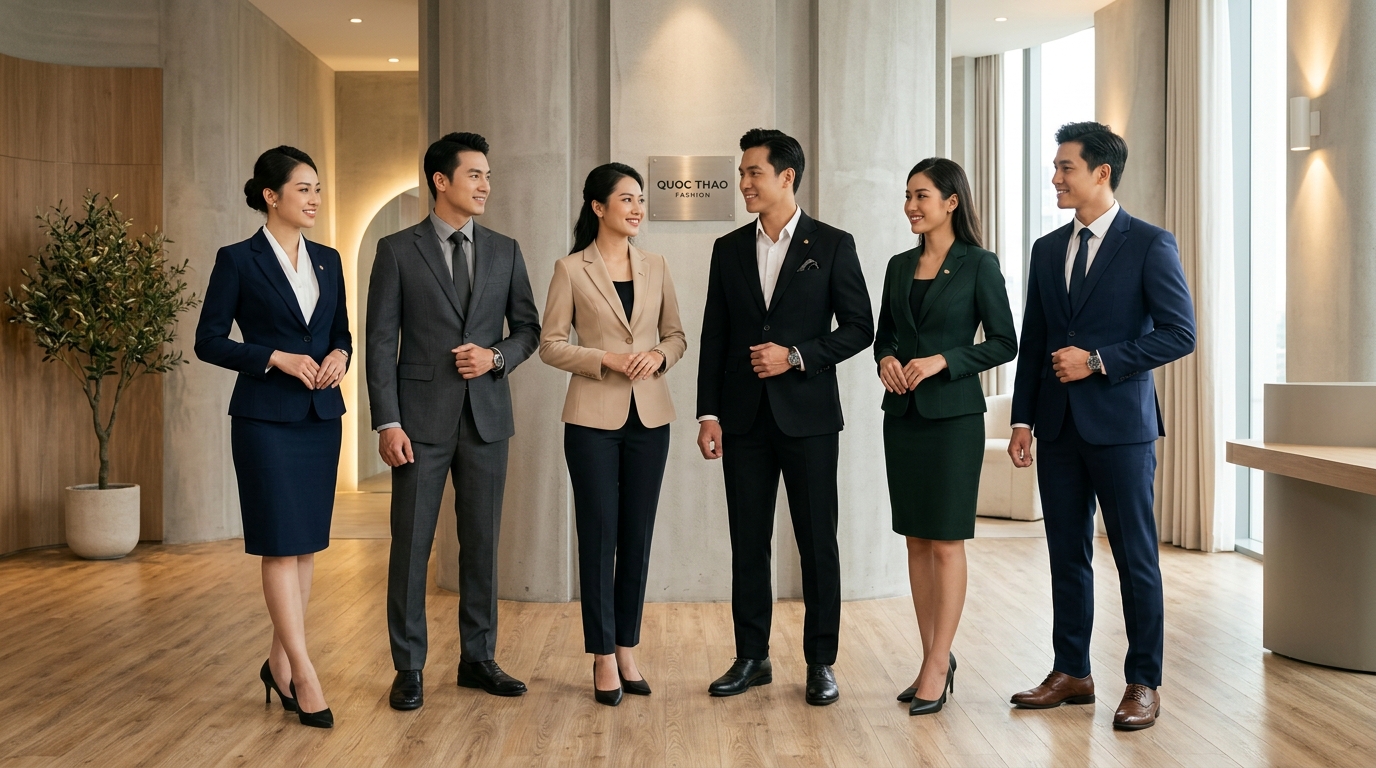 Đồng phục thương hiệu Quoc Thao Fashion